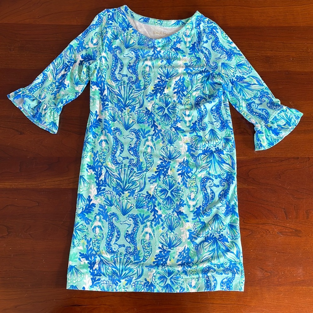 Lilly Pulitzer girls mermaids and shell dress